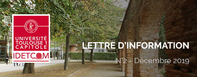 Lettre d'information IDETCOM - Décembre 2019