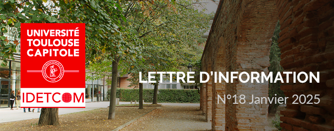 Lettre d'information IDETCOM - Janvier 2025