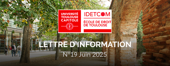 Lettre d'information IDETCOM - Janvier 2025