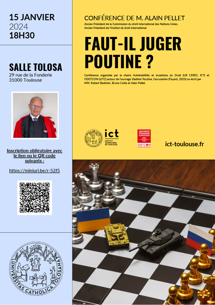 Affiche juger Poutine