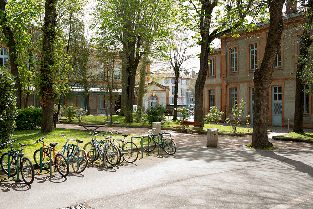 Bâtiment anciennes facultés, jardin 