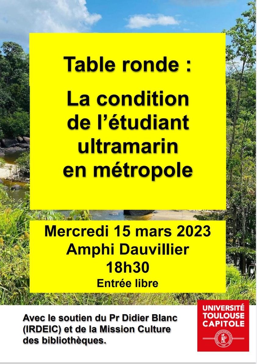 Affiche table ronde ultramarin
