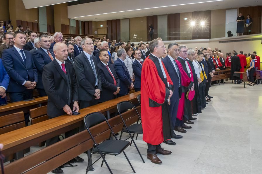 Cérémonie de remise du DHC à Ursula von der Leyen