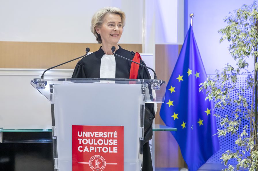 Cérémonie de remise du DHC à Ursula von der Leyen