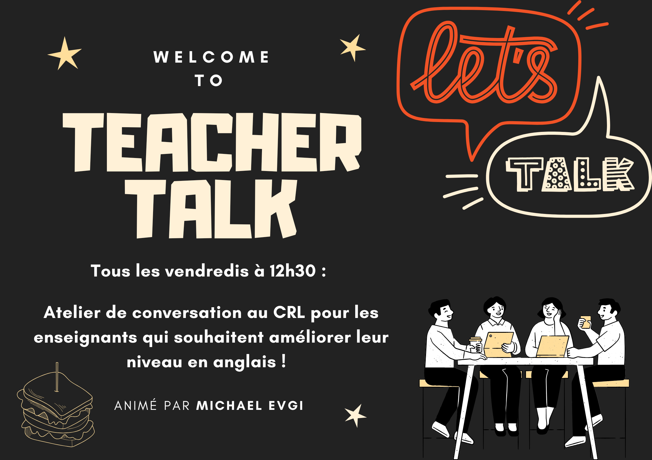 Atelier de conversation CRL - Teacher Talk