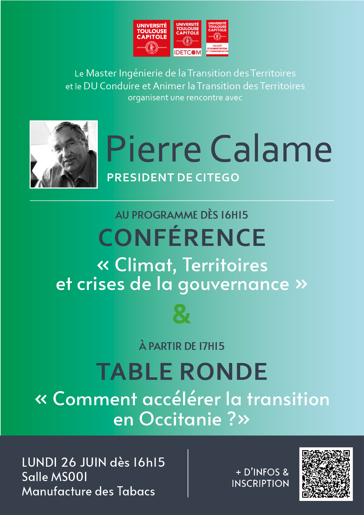 conférence Pierre Calame DU CATT +M2ITT
