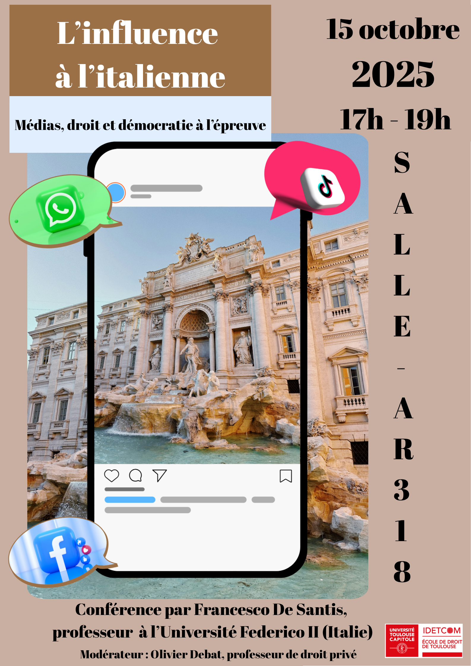 Conférence influenceurs italiens