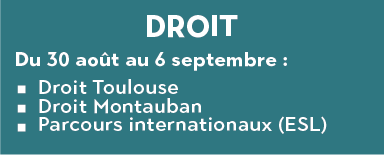 Ma rentrée en L1 droit