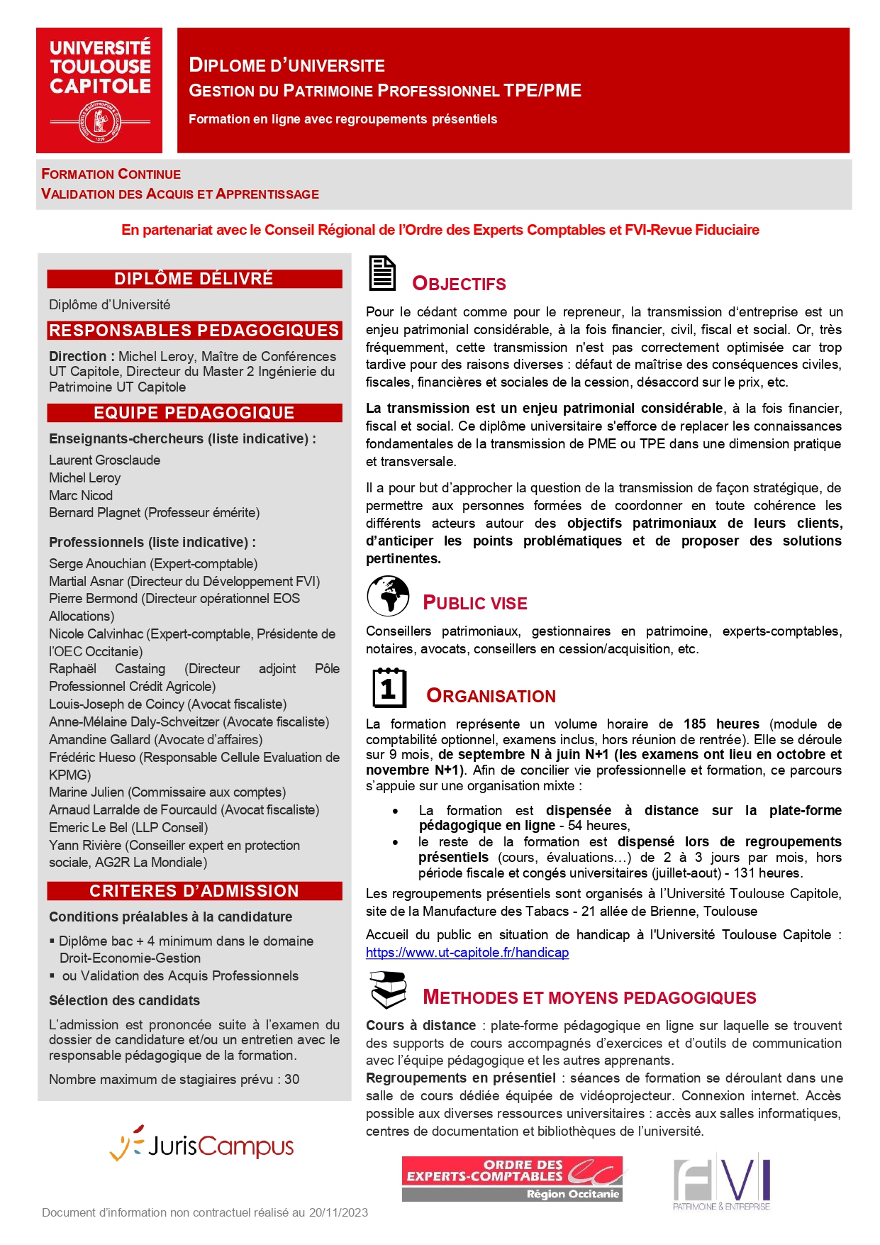 1ère page DU GPP