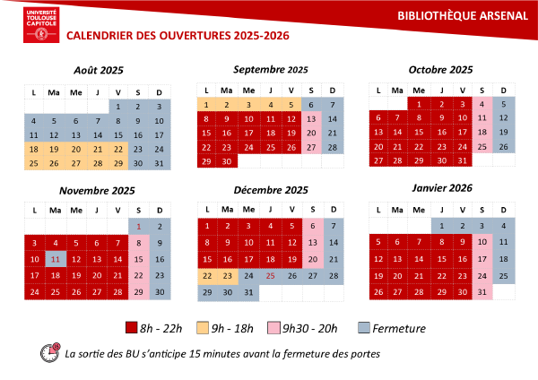 Horaires Arsenal