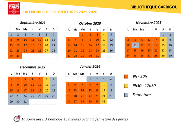 Horaires Garrigou