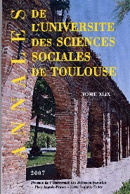 PUSS - Annales 2007 de l'Université des Sciences Sociales de Toulouse