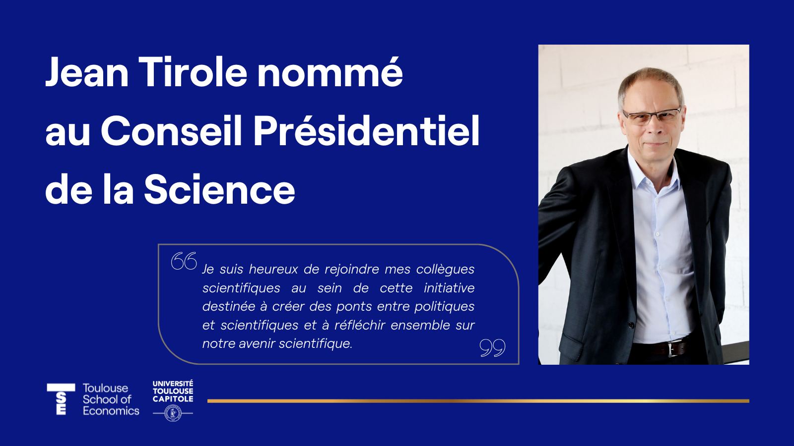 Tirole conseil presidentiel 2023