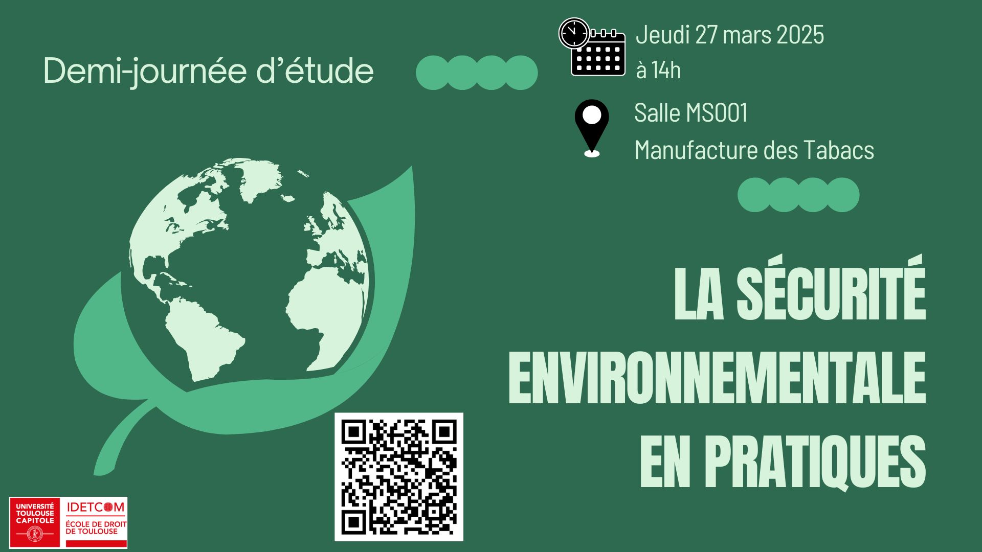 Sécurité environnementale affiche