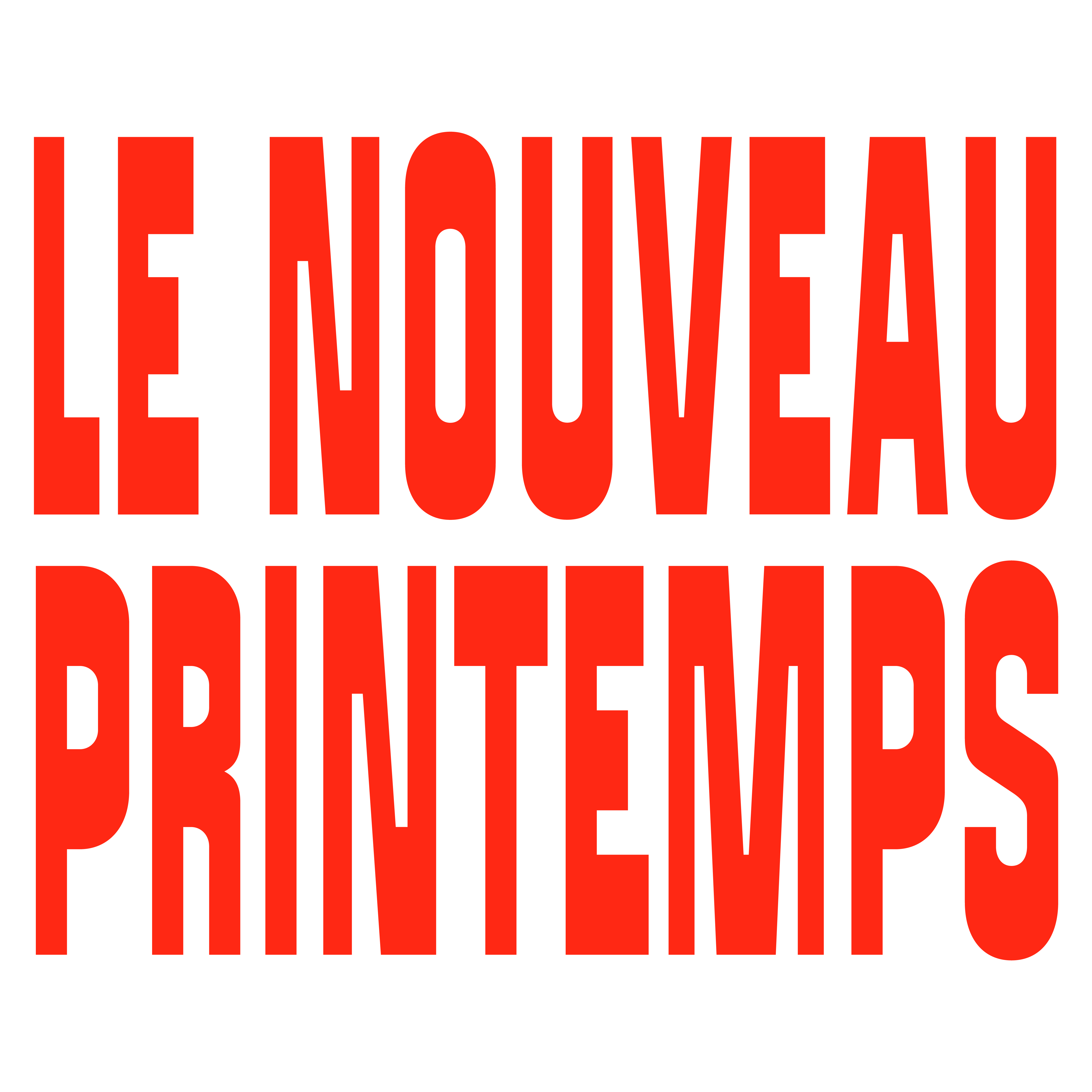 Logo carré rouge Nouveau Printemps