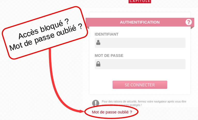 mot de passe oublié