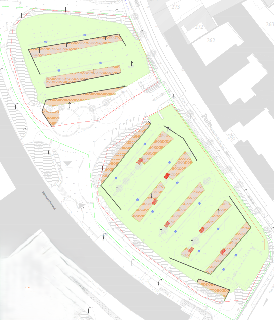 Plan projet aménagement paysager ARS