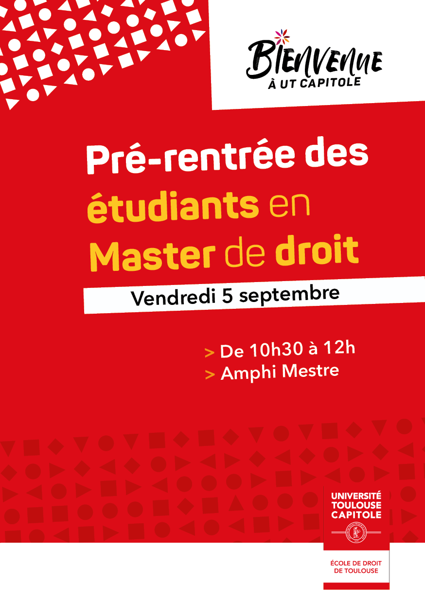 programme prérentrée masters - recto