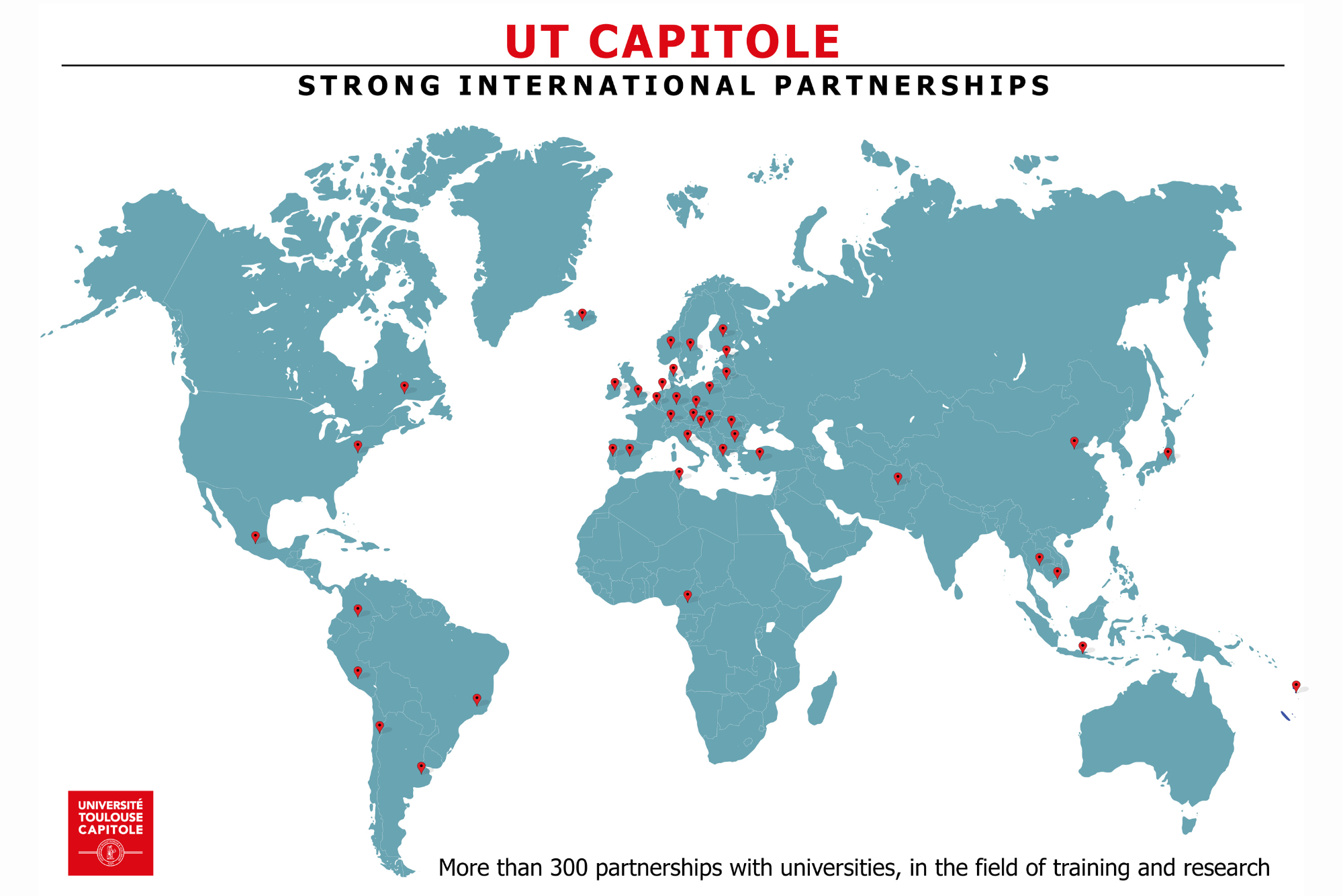 UT Capitole - carte des accords internationaux