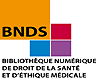 Bibliothèque numérique de droit de la santé 