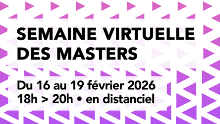Visuel Semaine virtuelle des masters 2026