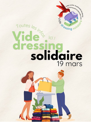 Affiche vide-dressing solidaire Ecolibris