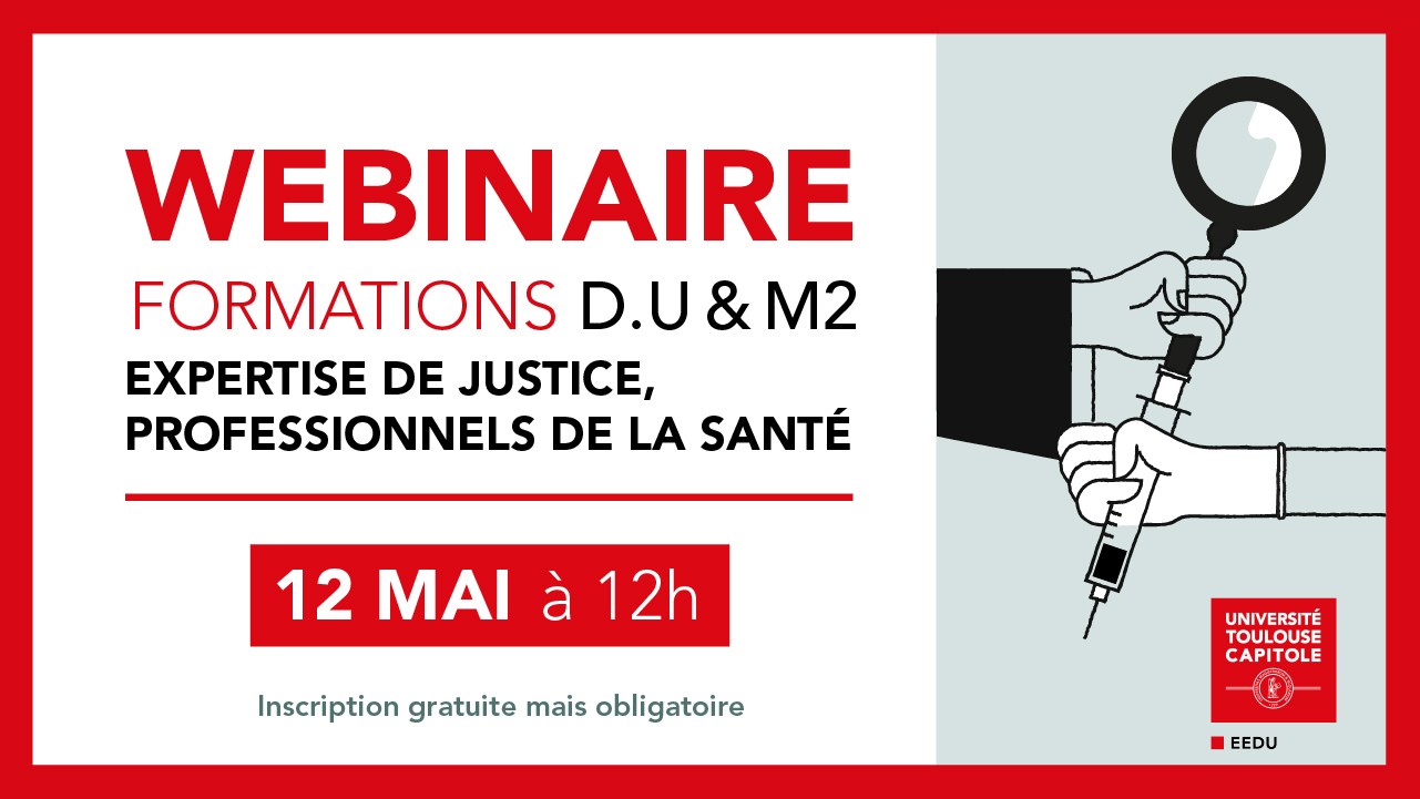 Webinaire de présentation de la formation le 12 mai à 12h. Inscription gratuite mais obligatoire.