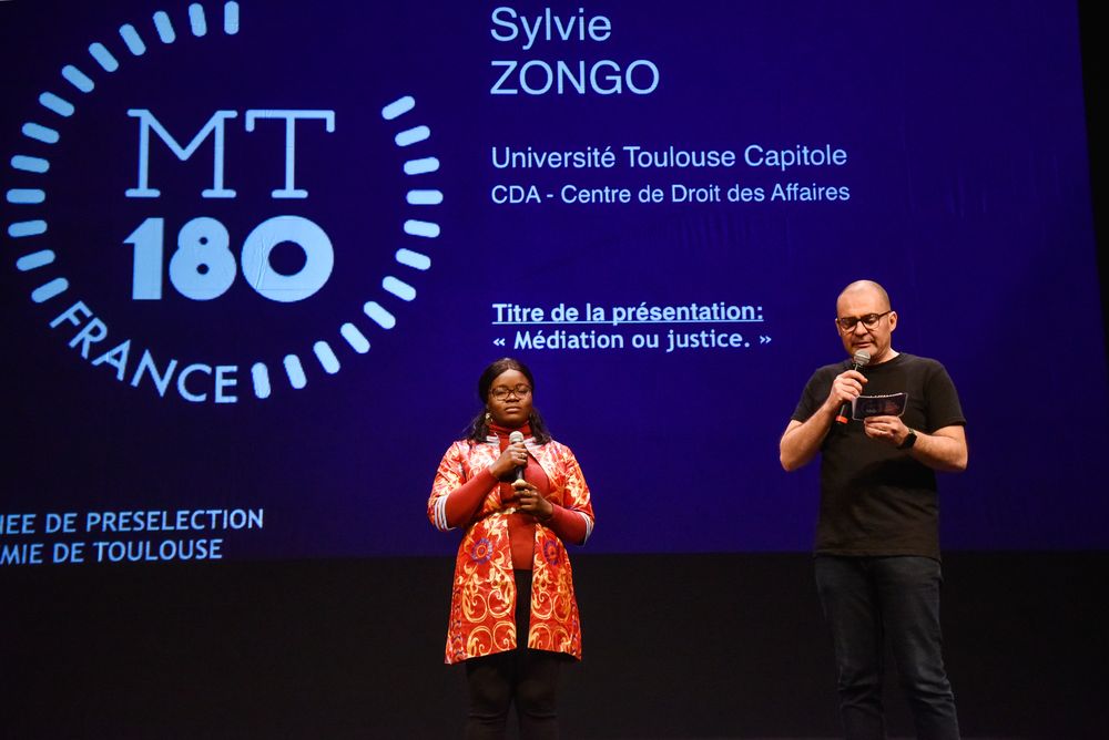 Bebiyanda Sylvie Zongo lors de la finale MT180